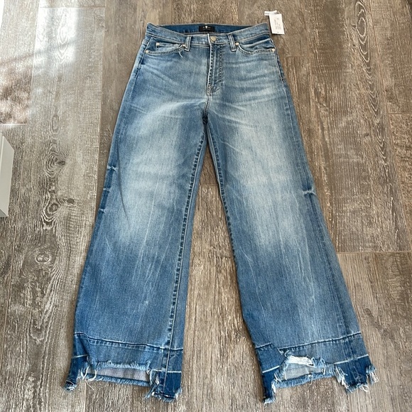 7 for all Mankind The Jo With Long Side Seam In Love Child - Picture 3 of 8